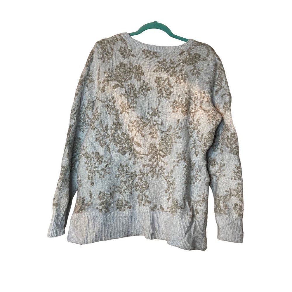 Croft & Barrow Snowflake Crew Neck Sweater Womens L
